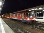 Nachdem 628 339 am 12.08.2013 um 22.47 als RB von Ulm in Memmingen ankam, wird er um 23.05 Uhr die Fahrt nach Kisslegg fortsetzen.