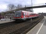 Die BR 628 554-8 am 11.04.2006 in Vienenburg.