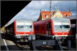 928 563 und 928 566 in Lindau Hbf.