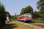 628 346 als RB 22858 (Aulendorf - Friedrichshafen Hafen) in Lindau-Aeschach am 03.08.13