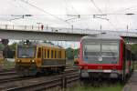 Sperry 200 und 628 511 am 31.5.13 in Duisburg-Entenfang.