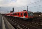 Hier 928 683 als Leerzug, bei der Durchfahrt am 7.2.2014 durch Angermünde, in Richtung Passow.