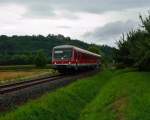 628 298 als RB nach Crailsheim hinter Igersheim.