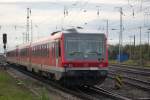 Der ex Mhldorfer 628 556-2 war am 09.10.2014 mit 928 658-3 von Rostock Hbf nach Gstrow/Lbeck unterwegs.