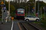 Nachschuß auf den 928 669 in Glesch am Abend des 26.10.2014