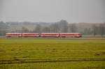 Die alte Bahn, sozusagen, der Linie A, Baureihe 628, kurz vor Markt Indersdorf am 04.03.2014, bevor die Strecke Dachau - Altomünster, Bockerl- oder auch Ludwig-Thoma-Bahn genannt, ab dem