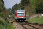 628/928 558 mit dem Ziel Burghausen (Oberbay.) in Tüßling.