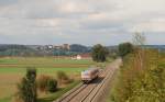 Ein 628 als RB, Ulm Hbf - Aulendorf, zwischen Erbach(Württ) und Laupheim.