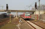 628 319-6 & 628 von Ludwigshafen am Rhein HBF nach Germersheim bei der Einfahrt in den Bahnhof von Limburgerhof.