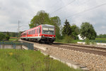 Mit seinem Schwesterfahrzeug war 628 432-7 am kalten Vormittag des 15.05.16 von München Hbf nach Mühldorf unterwegs.