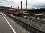 628 004 als Rb 22372 (Rammingen (Württ) - Ehingen (Donau)) bei der Einfahrt in Ulm Hbf am 18.11.16