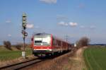 628 571 und 628 568 mit RB 27056 am Esig Markt Schwaben (25.03.2007)