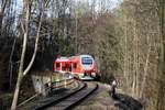 632 611 / 111 bei der Einfahrt in Sanssouci als RB 14845 am 23.02.2019.