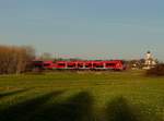 Der 633 042 als RE nach Kempten am 14.11.2020 unterwegs bei Buchloe.