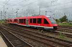 640 004-7 und 640 008-8 fahren am 18.8.2017 als RB43 (RB14466)  Emschertal-Bahn  von Dorsten in den Dortmunder Hauptbahnhof ein.