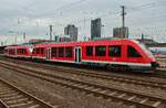 640 001-3 und 640 003-9 erreichen am 18.8.2017 als RB43 (RB14464)  Emschertal-Bahn  von Dorsten den Dortmunder Hauptbahnhof.