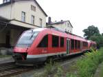 640 005 und 640 019 stehen am 22.06.2007 als RB 92 nach Finnentrop in Olpe.