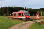 640 014 als RB 27446 (Traunstein-Traunreut) bei Hörpolding 10.5.21