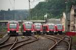 Siegen 19.07.2007                                                
Fahrzeugnummern:
648 206 + 640 007 + 640 018 + 640 004 + 648 207