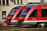 640 004-8 + 640 009-7 vor der ehemaligen Lokleitung Siegen (08.03.2007)