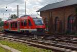 VT 640 006 ein Alstom Coradia LINT 27 der 3-Lnder-Bahn als RB 93 (Rothaarbahn) nach Bad Berleburg fhrt am 21.09.2013 vom Bahnhof Kreutztal weiter in Richtung Bad Berleburg.