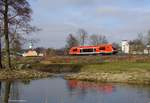 Vt der BR 641 an der Saale in Oberkotzau in Richtung Süden, also Lichtenfels/Bamberg unterwegs.