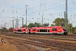 Nachschuss auf 641 016  Grenzach-Wyhlen  am Nachmittag des 04.10.2017, als dieser zusammen mit 641 001  Rheinfelden  im Badischen Bahnhof von Basel rangiert.