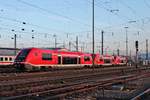 Nachschuss auf 641 017, als dieser am 14.02.2018 zusammen mit 641 011  Haltingen  und 641 015 als Leerzug aus dem BW Haltingen in den Badischen Bahnhof von Basel einfuhr, um später als RB nach