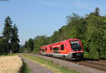 641 008-7 und 641 018-6 als RB 17341 (Basel Bad Bf-Lauchringen) bei Beuggen 10.7.19