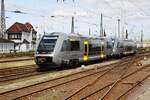 641 032 und 641 027 bei der Einfahrt nach Leipzig Hbf am 16.04.2022