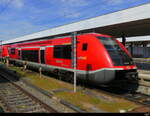 DB - Triebwagen 641 040-0 + 641 004-6 im Badischen Bahnhof in Basel am 14.04.2024 .... Standort des Fotografen auf dem Perron