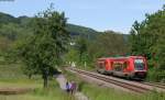 641 *** und 641 003-9 als RE 20743 (Basel Bad Bf-Erzingen(Baden) bei Dogern 17.5.12