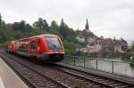 DB/Hochrheinbahn: RE 20723 mit DB-Doppeltraktion 641 016 bei Laufenburg/Baden am 31.5.2013  Foto: Walter Ruetsch