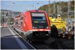 Wie in Waldshut endet der 641 016 gegenwrtig auch auf Schweizer Seite in Koblenz an einem Prellbock.