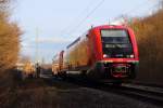 641 026 DB Regio bei Michelau am 09.02.2014.