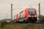 641 038 DB Regio bei Lichtenfels am 17.10.2015.