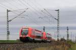 641 031 DB Regio bei Lichtenfels am 10.11.2015.