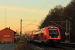 641 028 DB Regio bei Michelau/ Oberfranken am 28.12.2015.