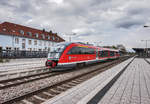 642 602 fährt als RB 12411 (Neustadt (Weinstr) Hbf - Wörth (Rhein) - Karlsruhe Hbf) aus Landau (Pfalz) Hbf aus.