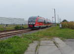 DB 642 509 als RE 16260 von Erfurt Hbf nach Kassel-Wilhelmshhe, am 30.09.2017 in Khnhausen.