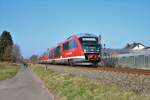 DB Westfrankenbahn 642 707+642 xxx am 23.02.18 bei Sulzbach am Main