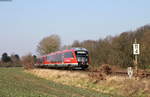 642 124-1 und 642 205-8 als RB 23315 (Aschaffenburg Hbf-Miltenberg) bei Sulzbach 28.2.18