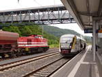 DB 642 006 als RB 23222 nach Brilon Stadt, am 12.06.2018 in Marburg (Lahn).