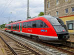 BR 642 119 als RB nach Neustadt (Aisch) in Steinach (bei Rothenburg), 15,07,2018.