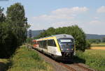 642 006-0 und 642 167-0 als RB 23317 (Aschaffenburg Hbf-Miltenberg) bei Kleinheubach 24.7.18