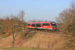 642 205  Hohenlohe  als RB Öhringen-Hessental am 03.03.2013 bei Öhringen-Eckartsweiler. 