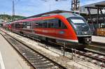 642 658-1 wartet am 01.06.2019 als RB57469 nach Weißenhorn im Ulmer Hauptbahnhof auf Abfahrt.