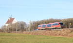 642 224 als RE  Hohenloheexpress  Heilbronn-Crailsheim am 28.12.2019 zwischen Eckartshausen-Ilshofen und Crailsheim. 