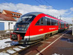 VT 642 174 als RE nach Crailsheim in Schwäbisch Hall Hessental, 28.02.20.