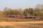 642 233+xxx als RE Heilbronn-Crailsheim am 08.04.2020 bei Neuenstein-Untereppach.